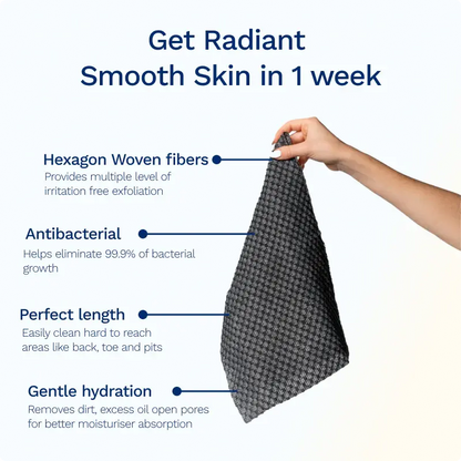 Japanese Exfoliating Shower Towel – Deep Clean for Smoother Skin